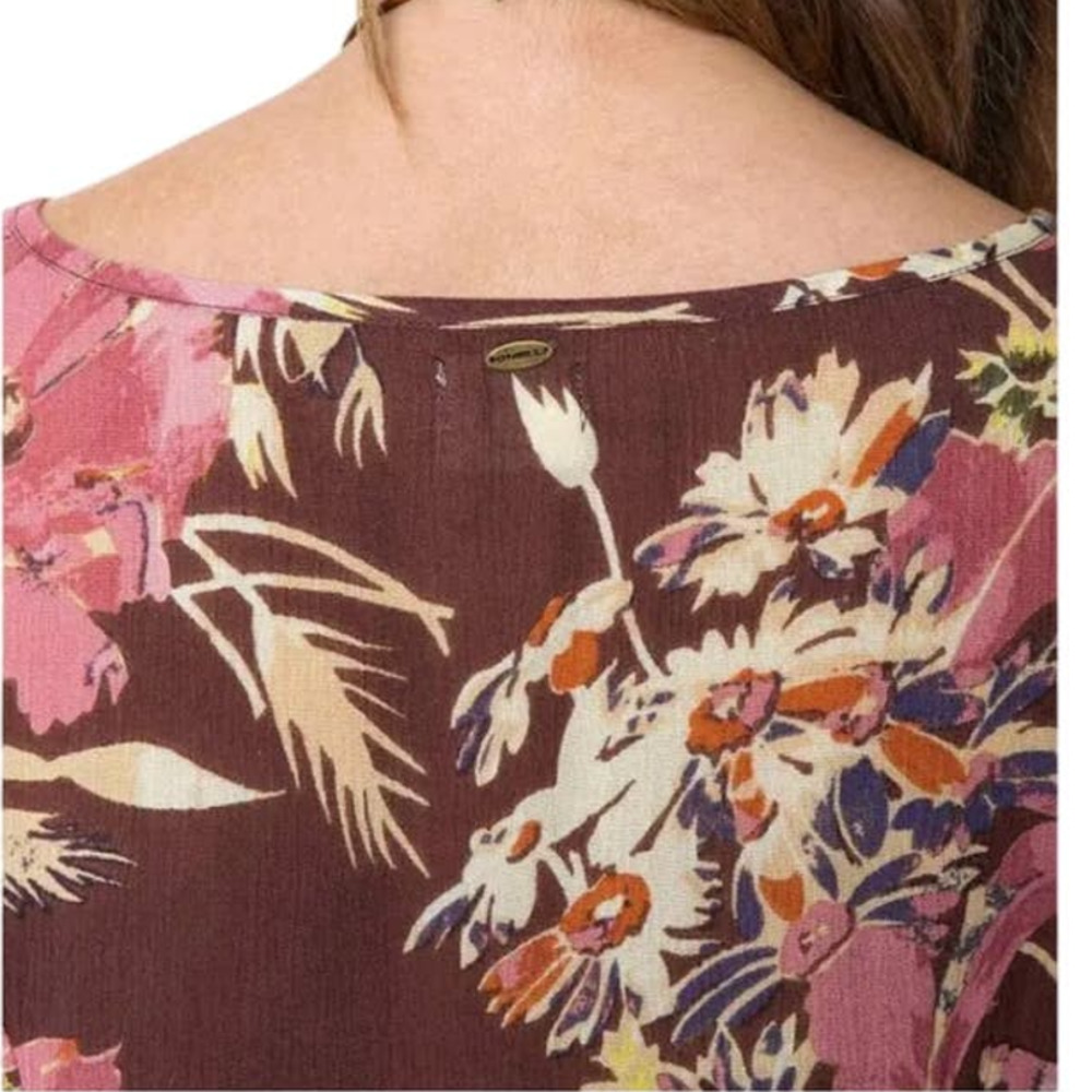 O'Neill Poppit  Floral Long Sleeve Mini Dress Size Small - Picture 6 of 17